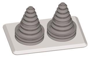STRIE TZ104 Flansch 2 Kabeltüllen  TZ104 