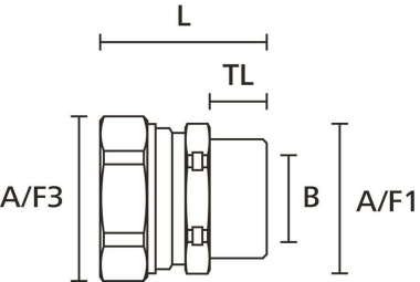 Hellermann LTS40-FMC-M40-NPB/PA6-ML 