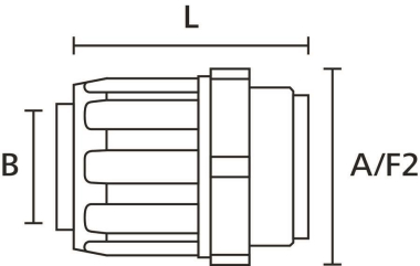 Hellermann FG14-M16-PP-GY Wellschlauch- 