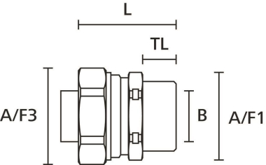 Hellermann PCS16-FMC-M16-NPB/PA6-ML 