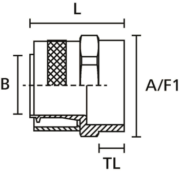 Hellermann PCS20-FF-M20-NPB-ML Metall 