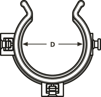 Hellermann HWCLIP08-PA66HIRHS-BK(50) 