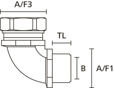 Hellermann LTS32-90FMC-M32-NPB/PA6-ML 