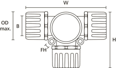 Hellermann HGL34-T-TPE/PA66-BK 