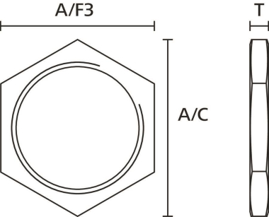 Hellermann ALNPB-M40-NPB-ML Gegenmutter 