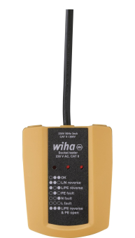 Wiha Steckdosentester 230 V AC, CAT II 