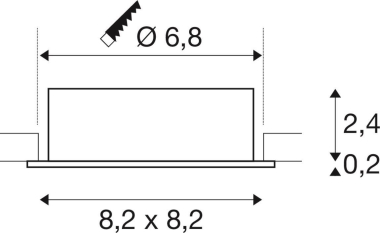 SLV NEW TRIA  68, Deckenleuchte, 1007371 