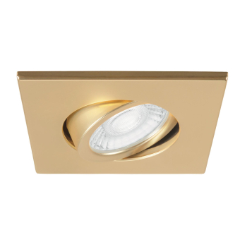 SLV Abdeckring gold matt eckig   1007194 