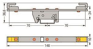WAGO 790-310 Sammelschienenhalter,für 