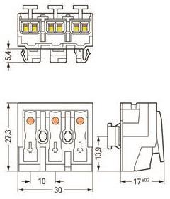 WAGO 294-8013 Leuchtenanschlussklemme, 