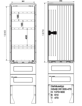 GSAB Normkabelverteiler Gr. 0S1300K5-470 