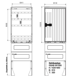 GSAB Normkabelverteiler Gr.0 o. 0S1000K5 