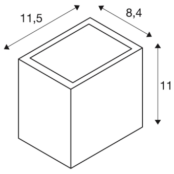 SLV SITRA CUBE WL Up+Down IP65   1002032 