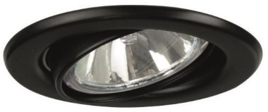 BRUM Einbaustrahler schwarz      2034.08 