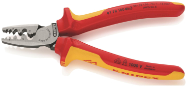 Knipex VDE-Crimpzange 180mm      9778180 