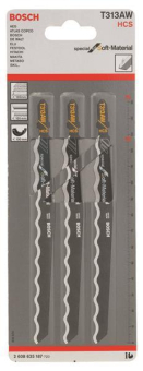 Bosch 3Stichsägeblatt T313AW  2608635187 