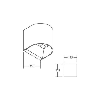 BRUM LED-Wandaufbaul.           60026183 