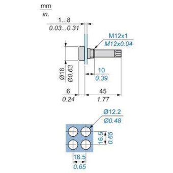 Schneider Leuchtmelder 12mm      XVLA345 