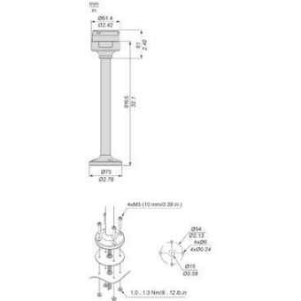 Schneider Montagesockel 800mm    XVUZ800 