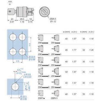 Schneider Schlüsselschalter,   ZB5AG4DC0 