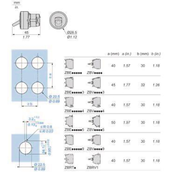 Schneider Kippschalter,      ZB5AD2806C0 