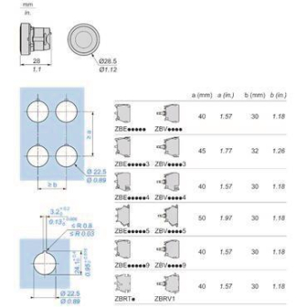 GS Drucktaster flach ohne         ZB5AA0 