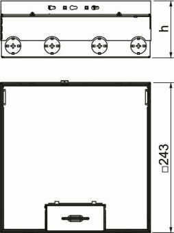 OBO UDHOME9 2V UT45V Bodentank kpl zwei 