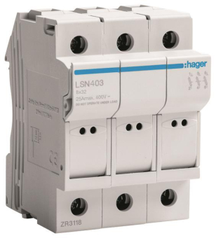 Hager Sicherungselement 3P 25A    LSN403 