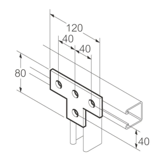 Legrand SB603 T-Verbinder 120x80/40 