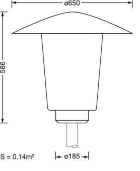 Siteco Pilzleuchte          5XA5235EF14H 