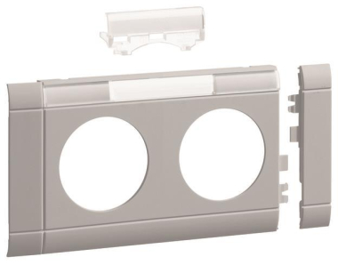 Hager Blende 2fach Steckdose GB080217035 