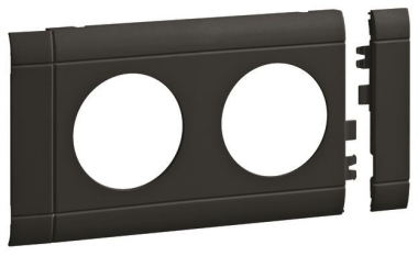 Hager Blende 2fach Steckdose GB080209011 