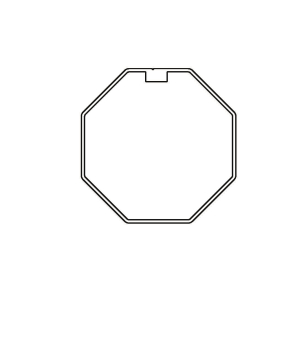 Rademacher 4041-6 Achtkantstahlwelle 6m 