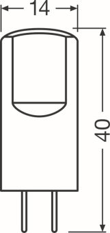 LEDV LED Stiftsockel 2,6-28W/827 300lm 