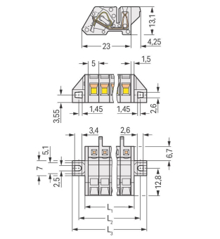WAGO 721-305/031-000 1-Leiter 