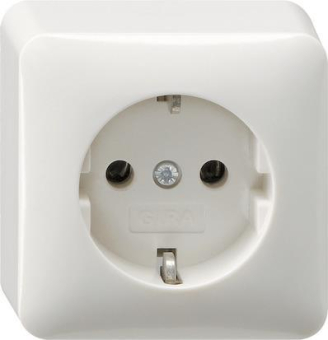 GIRA 044013 SCHUKO-Steckdose AP Reinweiß 