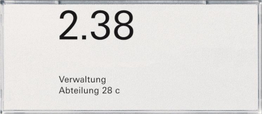GIRA 107200 Namens-/Türschild 2fach 