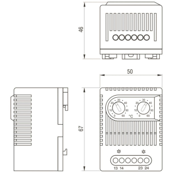Siemens 8MR21701E Zwillings Thermostat 
