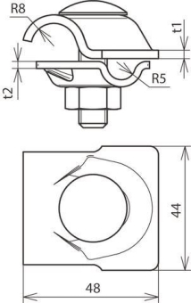 DEHN MV-Klemme Rd 8-10/16mm       392060 