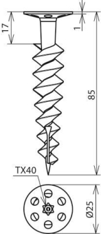 DEHN Hartschaumplatten-Dübel L    200601 
