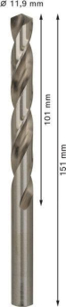 Bosch 5Metallbohrer HSS-G DIN 2608585537 