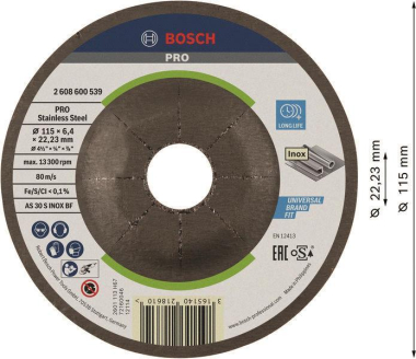Bosch Schruppscheibe gekröpft 2608600539 