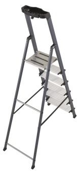 KRAU SECURO-Alu-Leiter 6 Stufen   126443 