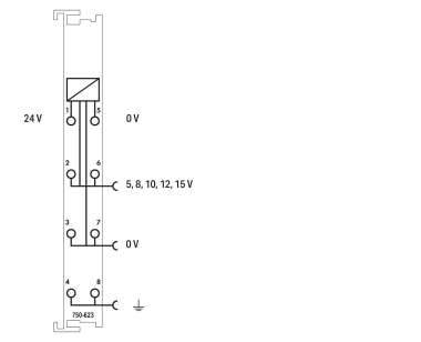 WAGO 750-623 Potentialeinspeisung,DC 24 