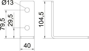 OBO GMS 4 VW 90 FT Verbindungswinkel 90° 