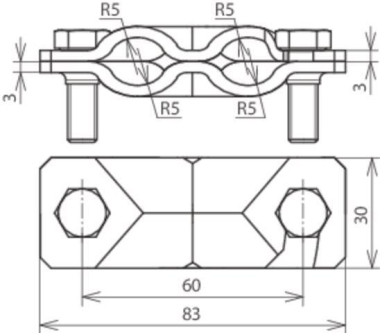 DEHN Sv-Klemme St/Tzn             308060 