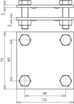 DEHN Kreuzstück St/Tzn            320044 