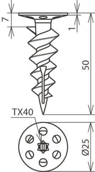 DEHN Hartschaumplatten-Dübel      200600 
