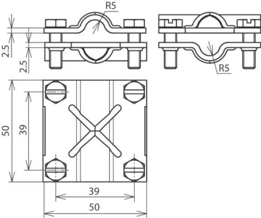 DEHN Kreuzstück                   314300 