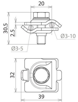 Dehn 540271    MMVK 3.5 8.10 SKM8X25 V4A 